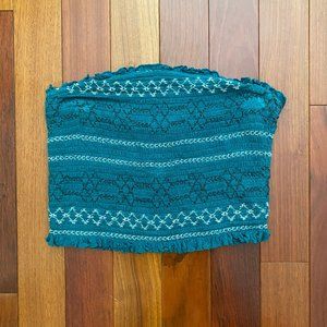 Urban Outfitters Teal Knit Strapless Top
